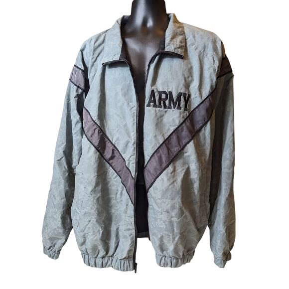 SKILCRAFT Army PFU Jacket Mens XL Long Nylon Windbreaker Military Surplus Refle - Picture 11 of 12